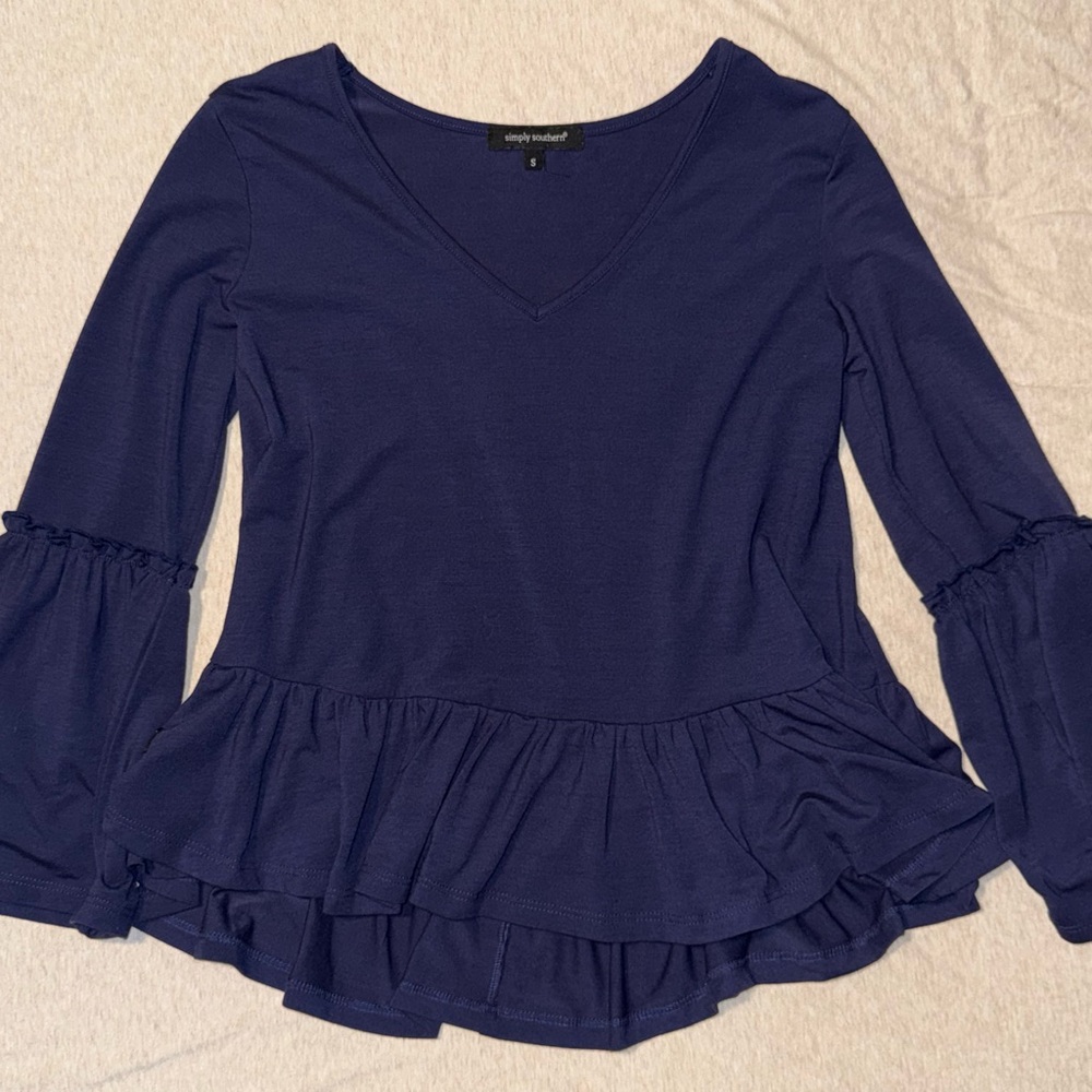 Simply Southern Ruffle Blouse